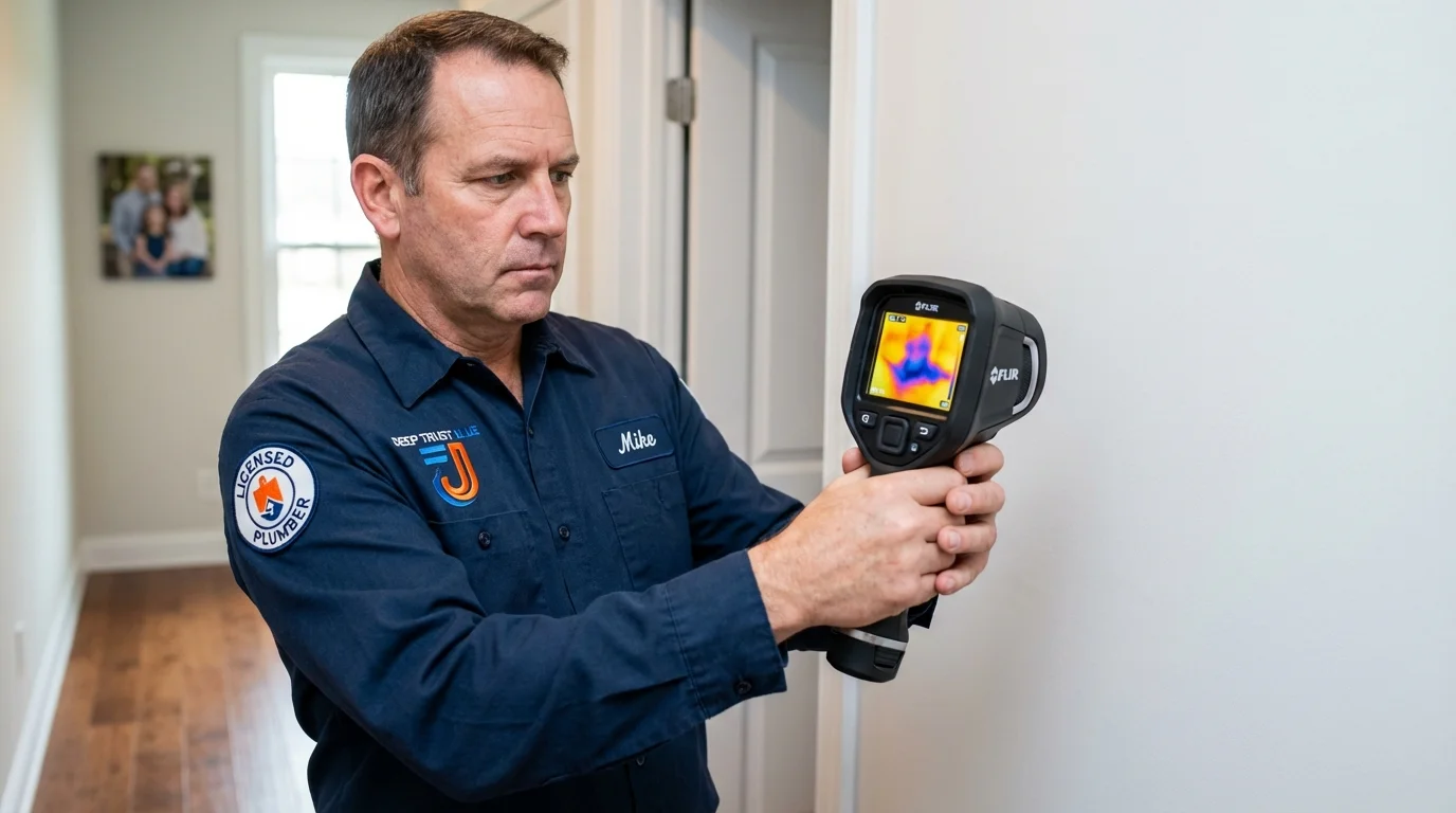 Thermal imaging leak detection by Johns Plumbing LLC in La Palma